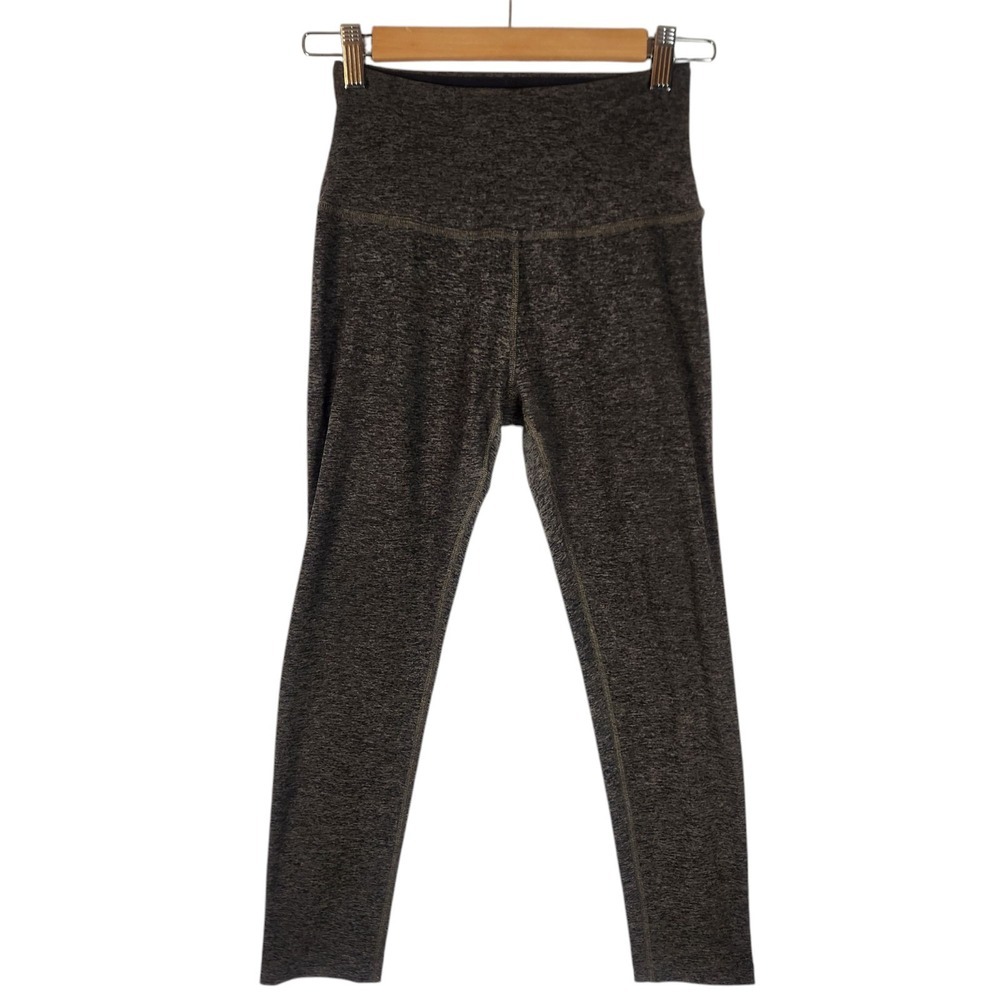 Beyond Yoga Leggings Women's M Heathered Green Spacedye High Waisted Mid-length